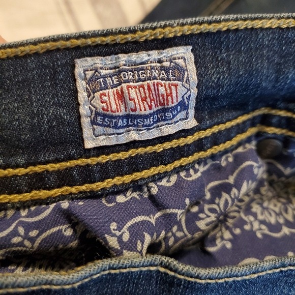 Devil-Dog Jeans Slim-Straight Fit Dark wash sz:30x34 - Picture 5 of 8